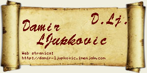 Damir LJupković vizit kartica